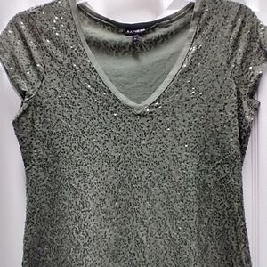 Express sequined top